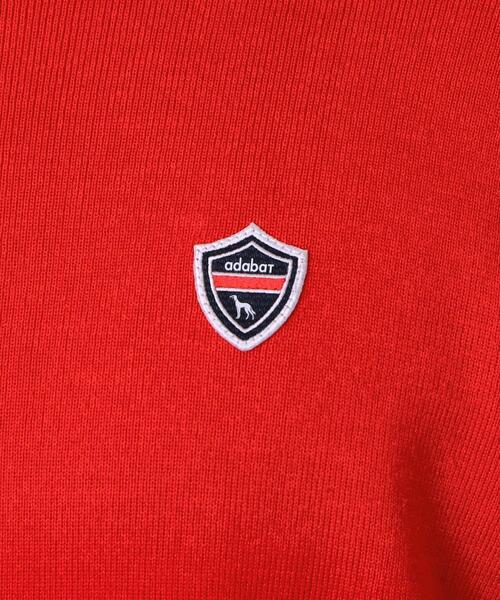 adabat（アダバット）の「【新レーベル ADABAT NAVY】トリコロールクルーニット（ニット/セーター・メンズ・グリーン/レッド系1・50/48/46）」の16枚目の写真