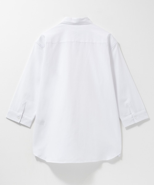 NAVY（ネイビー）の「NAVY オックスフォード ボタンダウン７分袖シャツ（シャツ/ブラウス・メンズ・オフホワイト/ブルー/ネイビー/ブルー系1・M/L/XL）」の5枚目の写真