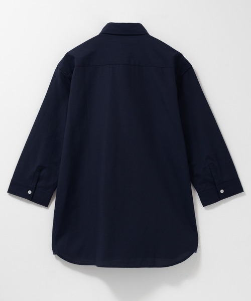 NAVY（ネイビー）の「NAVY オックスフォード ボタンダウン７分袖シャツ（シャツ/ブラウス・メンズ・オフホワイト/ブルー/ネイビー/ブルー系1・M/L/XL）」の6枚目の写真