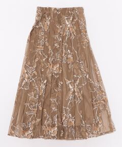 【最安値】AMERI　WILD ROSE CANVAS ART SKIRT　36 最安値】AMERI WILD ROSE CANVAS ART SKIRT 36