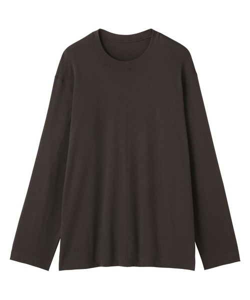 MUJI Labo(ムジラボ)の「〔MUJI Labo〕男女兼用 スムースジャージー長袖プルオーバー(ジャージ・メンズ・オフホワイト/ブラック/ダークブラウン/ダークグレー・S/M/L/XL)」の4枚目の写真