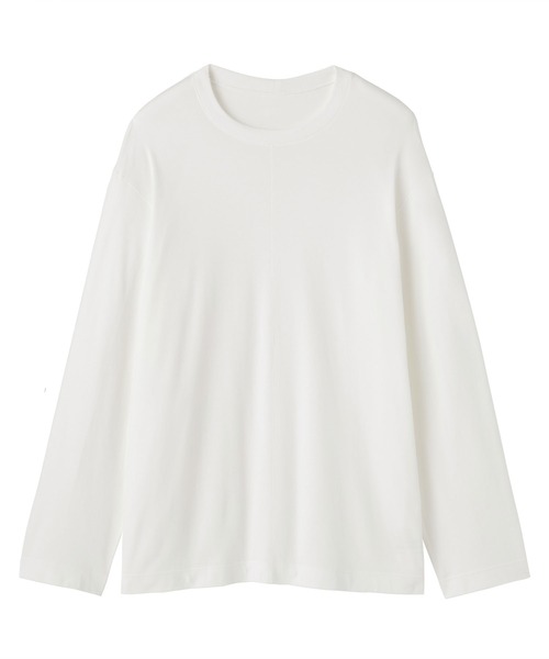 MUJI Labo(ムジラボ)の「〔MUJI Labo〕男女兼用 スムースジャージー長袖プルオーバー(ジャージ・メンズ・オフホワイト/ブラック/ダークブラウン/ダークグレー・S/M/L/XL)」の1枚目の写真