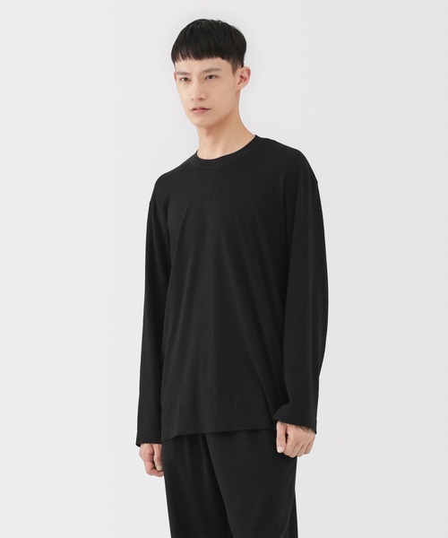 MUJI Labo(ムジラボ)の「〔MUJI Labo〕男女兼用 スムースジャージー長袖プルオーバー(ジャージ・メンズ・オフホワイト/ブラック/ダークブラウン/ダークグレー・S/M/L/XL)」の15枚目の写真