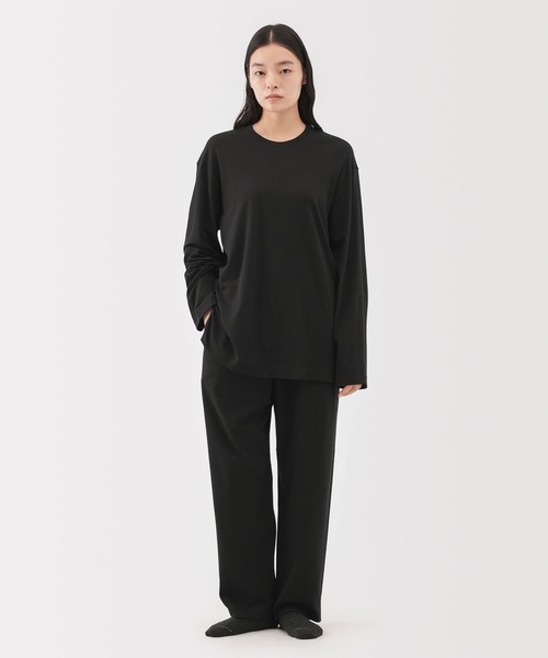 MUJI Labo(ムジラボ)の「〔MUJI Labo〕男女兼用 スムースジャージー長袖プルオーバー(ジャージ・メンズ・オフホワイト/ブラック/ダークブラウン/ダークグレー・S/M/L/XL)」の17枚目の写真
