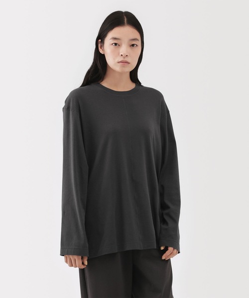 MUJI Labo(ムジラボ)の「〔MUJI Labo〕男女兼用 スムースジャージー長袖プルオーバー(ジャージ・メンズ・オフホワイト/ブラック/ダークブラウン/ダークグレー・S/M/L/XL)」の22枚目の写真