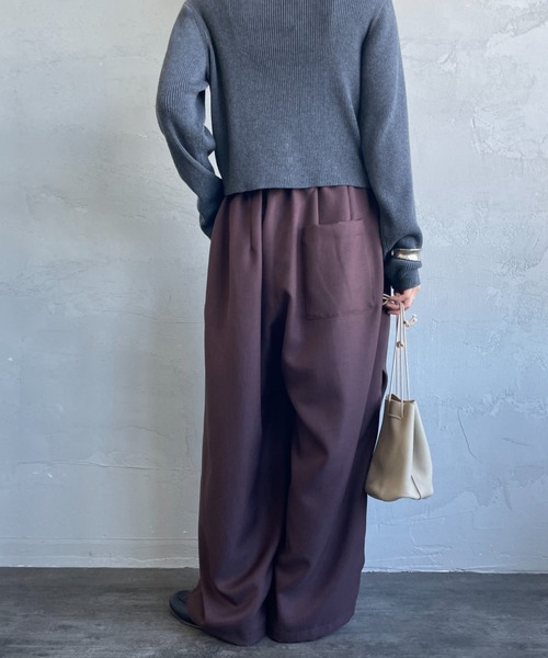 mizuiro ind/ミズイロインド] ワイドカーゴパンツ（カーゴパンツ