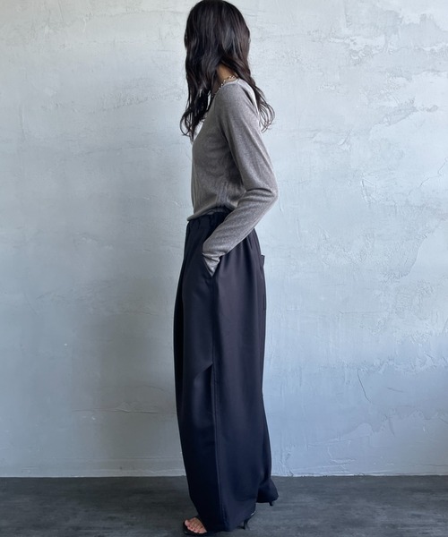 mizuiro ind/ミズイロインド] ワイドカーゴパンツ（カーゴパンツ