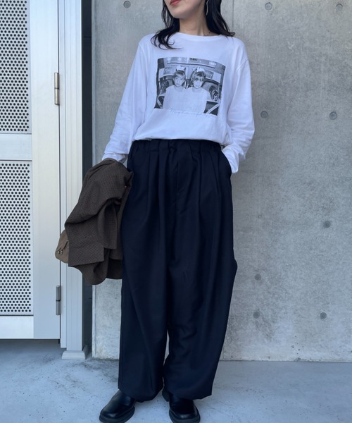 mizuiro ind/ミズイロインド] ワイドカーゴパンツ（カーゴパンツ