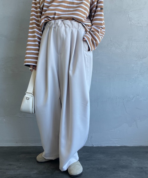 mizuiro ind/ミズイロインド] ワイドカーゴパンツ（カーゴパンツ