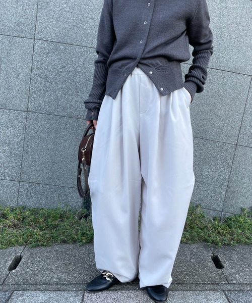 mizuiro ind/ミズイロインド] ワイドカーゴパンツ（カーゴパンツ