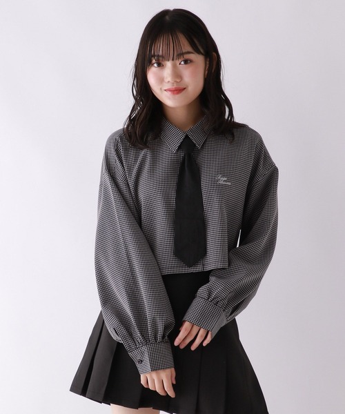 repipi armario(レピピ アルマリオ)の「ネクタイSETショートシャツ(シャツ/ブラウス・キッズ・ホワイト/ブルー/ブラック系その他・MEDIUM/LARGE)」の3枚目の写真