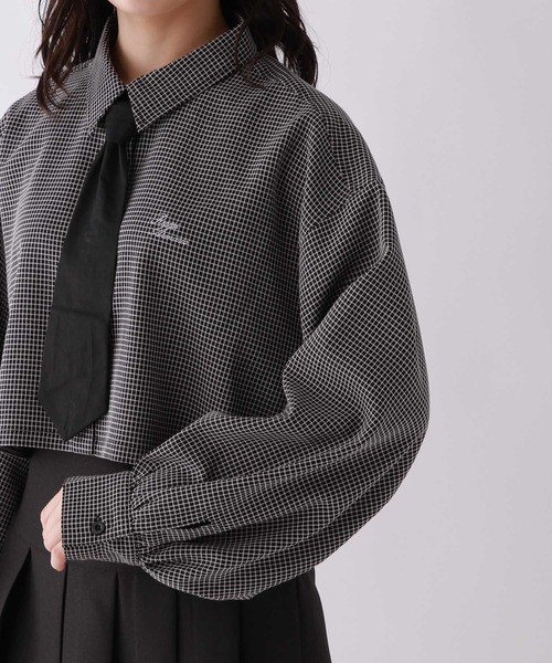 repipi armario(レピピ アルマリオ)の「ネクタイSETショートシャツ(シャツ/ブラウス・キッズ・ホワイト/ブルー/ブラック系その他・MEDIUM/LARGE)」の10枚目の写真