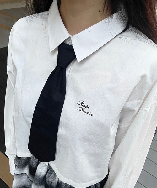 repipi armario(レピピ アルマリオ)の「ネクタイSETショートシャツ(シャツ/ブラウス・キッズ・ホワイト/ブルー/ブラック系その他・MEDIUM/LARGE)」の20枚目の写真