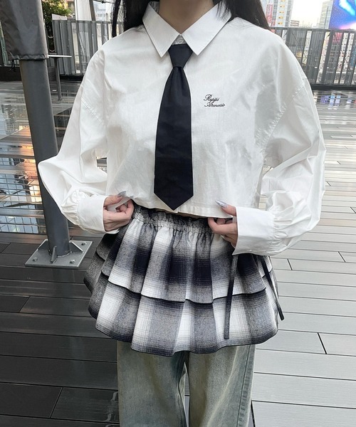 repipi armario(レピピ アルマリオ)の「ネクタイSETショートシャツ(シャツ/ブラウス・キッズ・ホワイト/ブルー/ブラック系その他・MEDIUM/LARGE)」の16枚目の写真