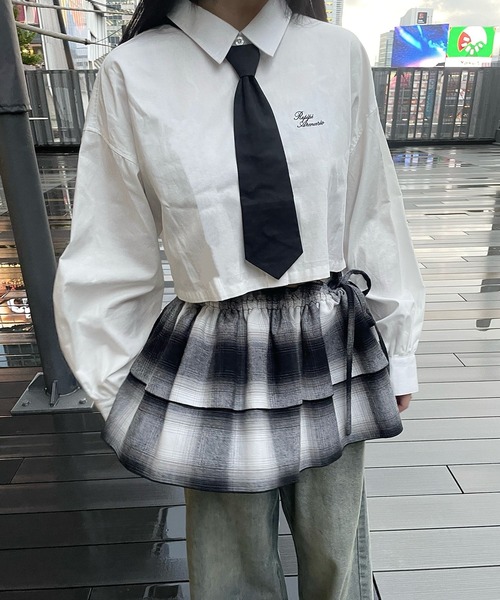 repipi armario(レピピ アルマリオ)の「ネクタイSETショートシャツ(シャツ/ブラウス・キッズ・ホワイト/ブルー/ブラック系その他・MEDIUM/LARGE)」の17枚目の写真