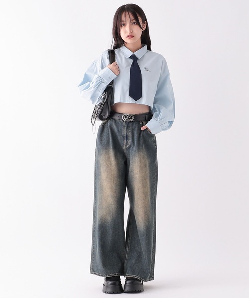 repipi armario(レピピ アルマリオ)の「ネクタイSETショートシャツ(シャツ/ブラウス・キッズ・ホワイト/ブルー/ブラック系その他・MEDIUM/LARGE)」の19枚目の写真