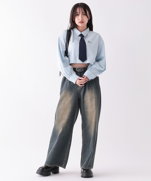 repipi armario(レピピ アルマリオ)の「ネクタイSETショートシャツ(シャツ/ブラウス・キッズ・ホワイト/ブルー/ブラック系その他・MEDIUM/LARGE)」の18枚目の写真