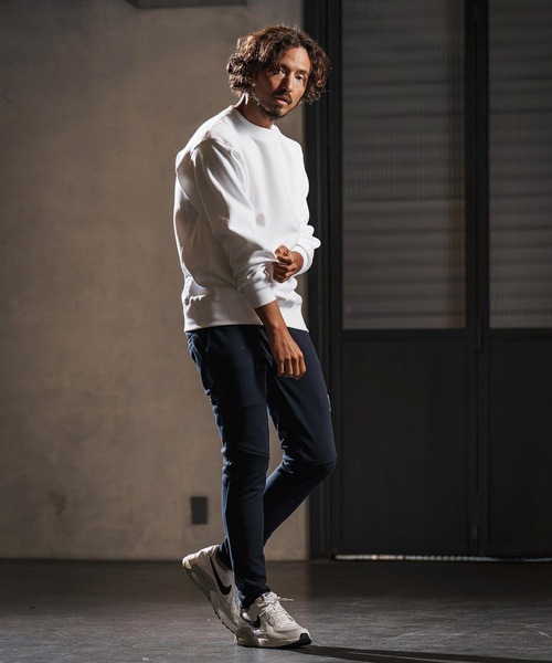 wjk reluxe(ダブルジェーケーリラックス)の「msw1716-dense knit sweat pullover トレーナー(WR25W-24)(スウェット・メンズ・ホワイト/ネイビー/ブラック・XL/L/M/S)」の9枚目の写真