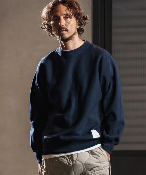 wjk reluxe(ダブルジェーケーリラックス)の「msw1716-dense knit sweat pullover トレーナー(WR25W-24)(スウェット・メンズ・ホワイト/ネイビー/ブラック・XL/L/M/S)」の10枚目の写真