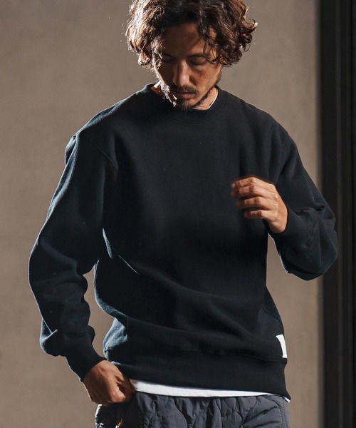 wjk reluxe(ダブルジェーケーリラックス)の「msw1716-dense knit sweat pullover トレーナー(WR25W-24)(スウェット・メンズ・ホワイト/ネイビー/ブラック・XL/L/M/S)」の17枚目の写真