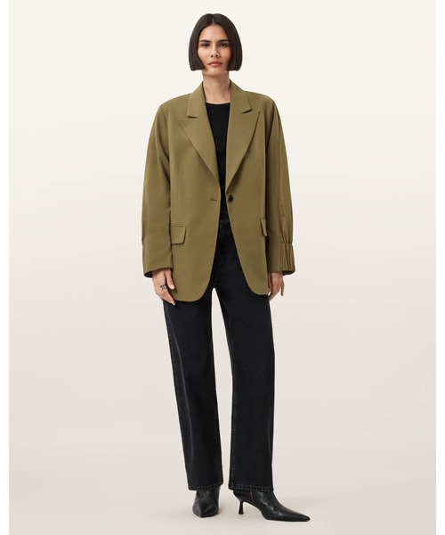 ALLSAINTS(オールセインツ)の「ALASSETT SINGLE BREASTED BLAZER | ALASSETT シングル ブレスト ブレザー(テーラードジャケット・レディース・グリーン系その他・6/8/10/4)」の9枚目の写真