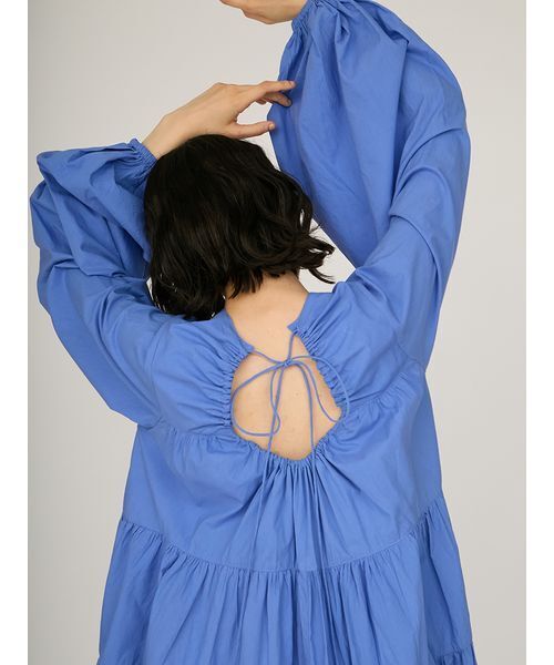 emmi（エミ）の「キャンブリックティアードワンピース（ワンピース・レディース・ブルー/ブラック・F）」の10枚目の写真
