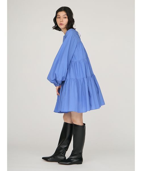 emmi（エミ）の「キャンブリックティアードワンピース（ワンピース・レディース・ブルー/ブラック・F）」の17枚目の写真