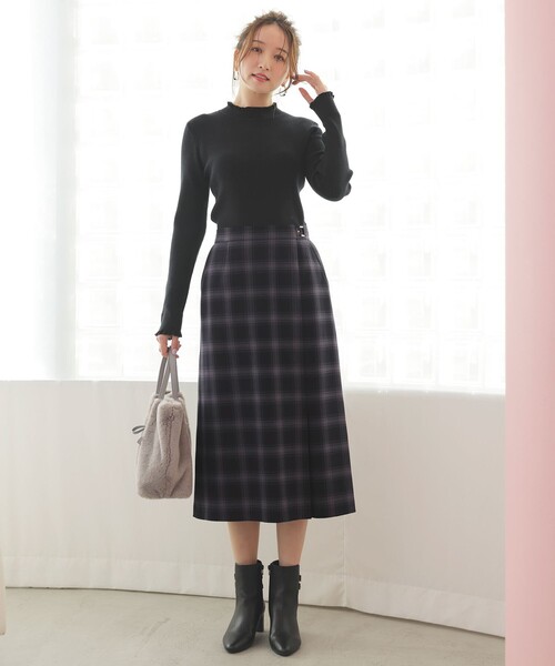 ANY SIS(エニィスィス)の「CICA加工 フリルネック プルオーバー(ニット/セーター・レディース・ベージュ系2/ワイン系/アイボリー系/アイボリー系2/ダークブラウン系/ブラック系・X-SMALL)」の22枚目の写真