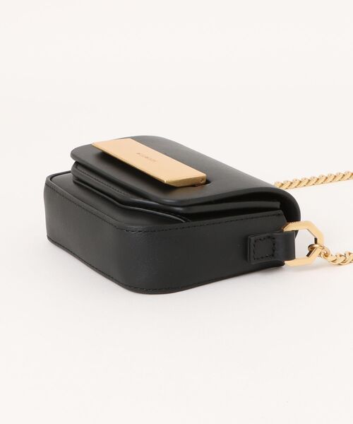 ALLSAINTS（オールセインツ）の「ETTA LEATHER CHAIN CROSSBODY BAG | ETTA レザー チェーン クロスボディ バッグ（ショルダーバッグ・レディース・ブラック・ONE SIZE）」の9枚目の写真