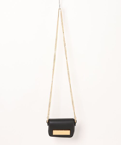 ALLSAINTS（オールセインツ）の「ETTA LEATHER CHAIN CROSSBODY BAG | ETTA レザー チェーン クロスボディ バッグ（ショルダーバッグ・レディース・ブラック・ONE SIZE）」の7枚目の写真