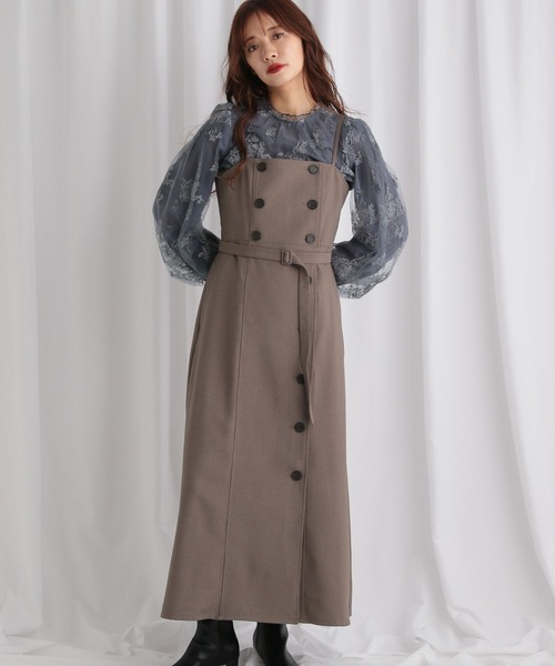 セール】トレンチライクキャミワンピース 583343（ワンピース）｜mysty