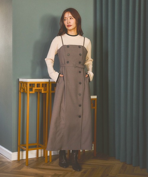 セール】トレンチライクキャミワンピース 583343（ワンピース）｜mysty