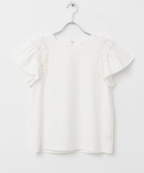 URBAN RESEARCH ROSSO WOMEN（アーバンリサーチ　ロッソ）の「シアードッキングデザインTシャツ（Tシャツ/カットソー・レディース・ホワイト/ブラック・FREE）」の6枚目の写真