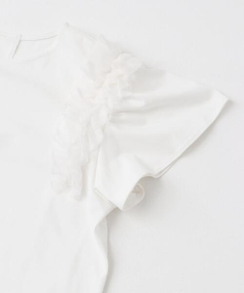 URBAN RESEARCH ROSSO WOMEN（アーバンリサーチ　ロッソ）の「シアードッキングデザインTシャツ（Tシャツ/カットソー・レディース・ホワイト/ブラック・FREE）」の7枚目の写真