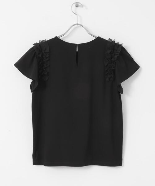 URBAN RESEARCH ROSSO WOMEN（アーバンリサーチ　ロッソ）の「シアードッキングデザインTシャツ（Tシャツ/カットソー・レディース・ホワイト/ブラック・FREE）」の18枚目の写真