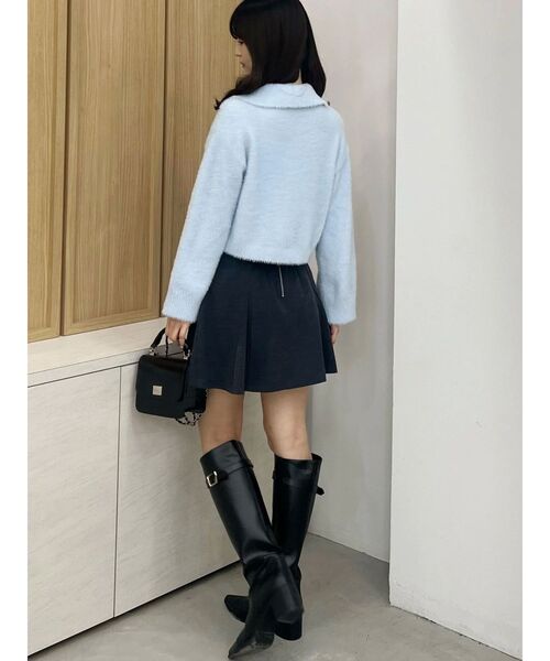 ミニシャギーハーフジップニット（ニット/セーター）｜MERCURYDUO