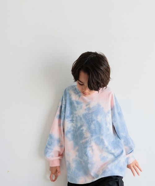 BAYFLOW（ベイフロー）の「[毎年大人気!!]タイダイロンT(KIDS)（Tシャツ/カットソー・キッズ・ブルー/グリーン/イエロー・110cm/120cm/130cm/140cm/150cm）」の10枚目の写真