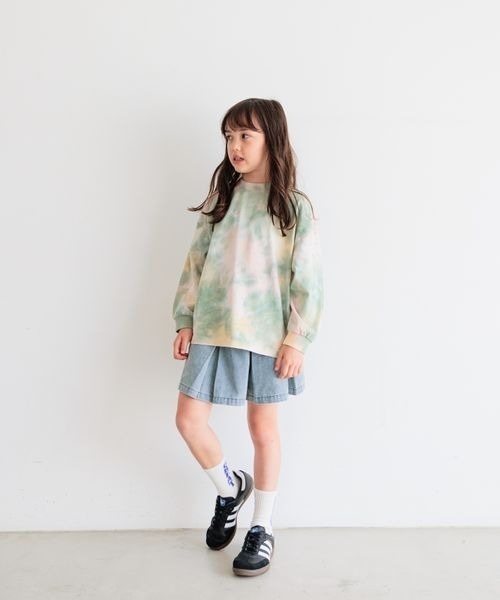 BAYFLOW（ベイフロー）の「[毎年大人気!!]タイダイロンT(KIDS)（Tシャツ/カットソー・キッズ・ブルー/グリーン/イエロー・110cm/120cm/130cm/140cm/150cm）」の4枚目の写真