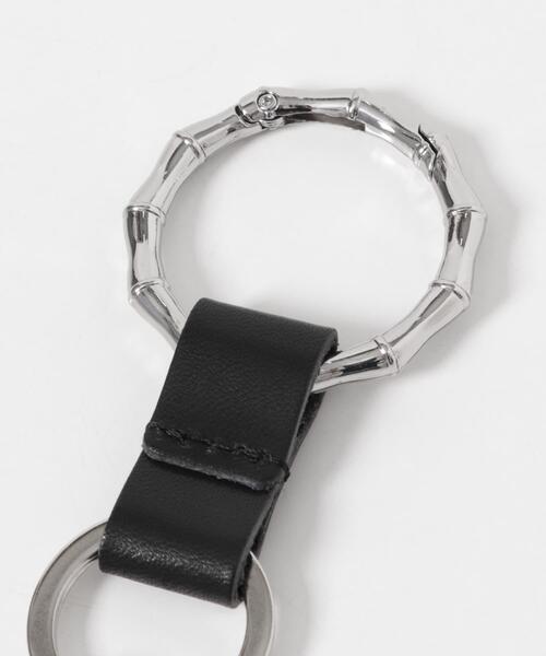 URBAN RESEARCH DOORS（アーバンリサーチドアーズ）の「バンブーカラビナキーリング（その他小物・メンズ・ブラウン/ブラック・-）」の4枚目の写真