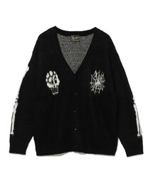 BEAMS HEART | スカル シャギータッチ カーディガン【ユニセックス】(カーディガン/ボレロ)
