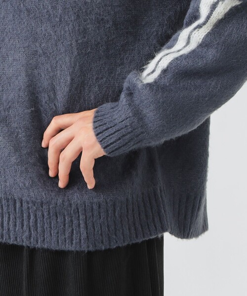 BEAMS HEART(ビームスハート)の「スカル シャギータッチ カーディガン【ユニセックス】(カーディガン/ボレロ・メンズ・ブルー/ブラック・SMALL/LARGE/MEDIUM)」の11枚目の写真