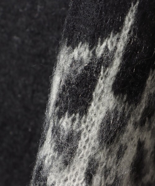 BEAMS HEART(ビームスハート)の「スカル シャギータッチ カーディガン【ユニセックス】(カーディガン/ボレロ・メンズ・ブルー/ブラック・SMALL/LARGE/MEDIUM)」の16枚目の写真