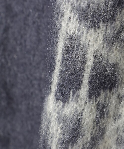 BEAMS HEART(ビームスハート)の「スカル シャギータッチ カーディガン【ユニセックス】(カーディガン/ボレロ・メンズ・ブルー/ブラック・SMALL/LARGE/MEDIUM)」の22枚目の写真