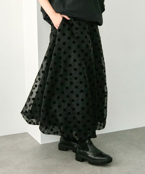 ドットシアースカート【SUM1 STYLE(スミスタイル)】（スカート）｜ear