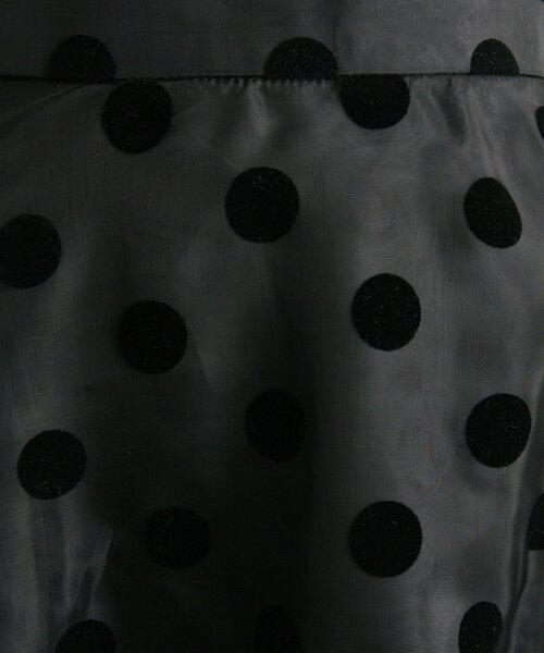 ear PAPILLONNER（イアパピヨネ）の「ドットシアースカート【SUM1 STYLE(スミスタイル)】（スカート・レディース・カーキ/ブラック・FREE）」の9枚目の写真