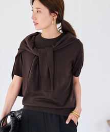 FRAMeWORK | イタリアヤーン basicハーフスリーブプルオーバー(ニット/セーター)