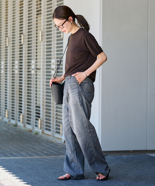 FRAMeWORK（フレームワーク）の「イタリアヤーン basicハーフスリーブプルオーバー（ニット/セーター・レディース・レッド/ブラウン/ネイビー/ホワイト・FREE）」の22枚目の写真