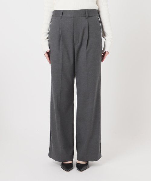 journal standard L'essage（ジャーナルスタンダードレサージュ）の「ソフトサキソニーラインパンツ（その他パンツ・レディース・チャコールグレー/ブラウン・36/38）」の14枚目の写真