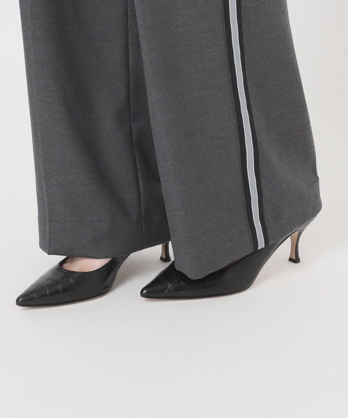 journal standard L'essage（ジャーナルスタンダードレサージュ）の「ソフトサキソニーラインパンツ（その他パンツ・レディース・チャコールグレー/ブラウン・36/38）」の21枚目の写真