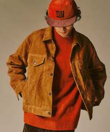 値下げ！エディフィス　ベージュ スエードジャケット 44 セール】”4wayストレッチ” ジャストフィットセットアップ